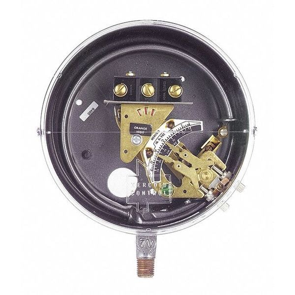 Pressure Switch, Standard, SPDT, 1/4" MNPT, 10 to 200 psi Range, Brass