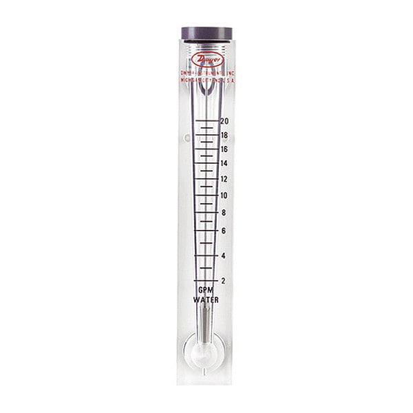 Flowmeter, range 5-50 SCFM air.