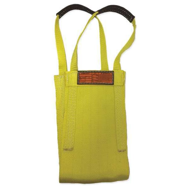 Synthetic Web Sling, Type 9, 20 ft L, 6 in W, Nylon, Yellow