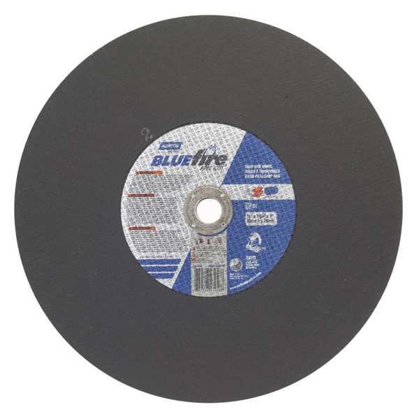 Abrasive Cut-Off Wheel, Type 1, 16 in Dia, 0.1094 in Thick, 1 in Arbor Hole Size, Zirconia Alumina