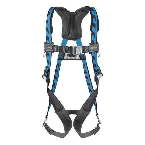 AirCore Full Body Harness, Quick Connect Buckles, Polyester, Blue, Size L/XL