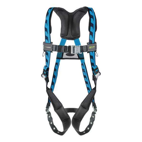 AirCore(TM) Full Body Harness, S/M, 400 lb., Quick-Connect Chest/ Tongue Leg Straps, Back D-Ring