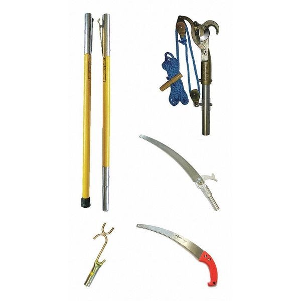 FG Series Tree Pruner kit with Pole Saw, Hand Saw and Limb Raiser