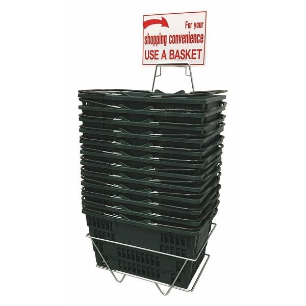 Hand Basket Set, Jumbo, Green