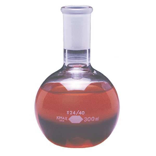 Boiling Flask, 500mL, Glass, Clear, PK12