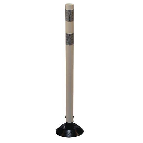 Delineator Post, HDPE, High-Intensity Prismatic, 36" Height, 36" Length, 1.6 lb, White