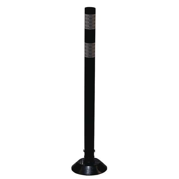 Delineator Post, HDPE, High-Intensity Prismatic, 36" Height, 36" Length, 1 lb, Black
