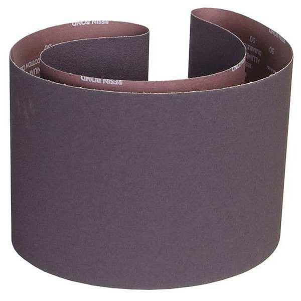 Sanding Belt, 10 in W, 70 1/2 in L, Coated, Aluminum Oxide, 60 Grit, Coarse, R228 Metalite, Brown