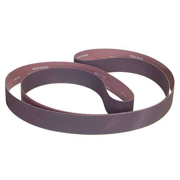 Sanding Belt, 4 in W, 90 in L, Coated, Aluminum Oxide, 80 Grit, Coarse, R228 Metalite, Brown