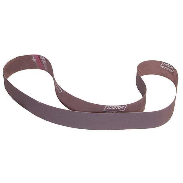 Sanding Belt, 2 in W, 72 in L, Coated, Aluminum Oxide, 180 Grit, Fine, R228 Metalite, Brown