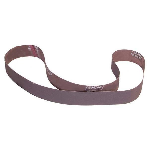 Sanding Belt, 2 in W, 72 in L, Coated, Aluminum Oxide, 40 Grit, Extra Coarse, R228 Metalite, Brown