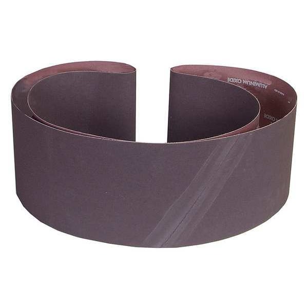 Sanding Belt, 6 in W, 89 in L, Coated, Aluminum Oxide, 120 Grit, Medium, R215 Metalite, Brown