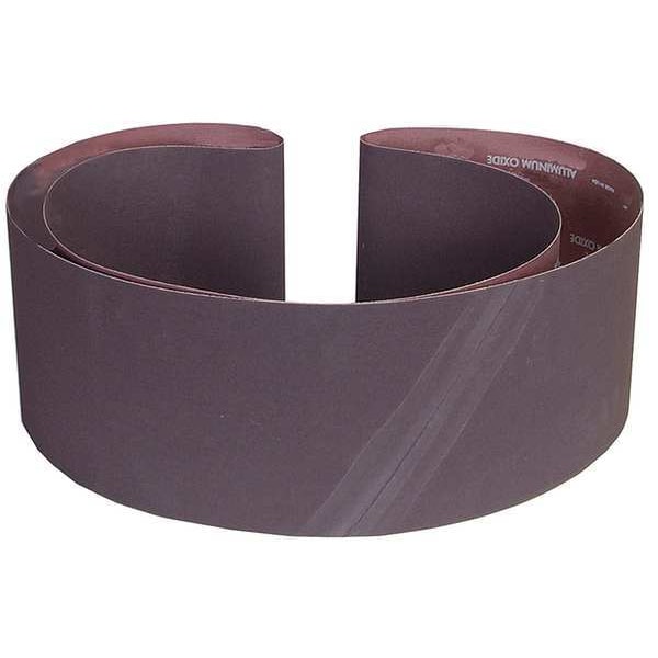 Sanding Belt, 6 in W, 89 in L, Coated, Aluminum Oxide, 60 Grit, Coarse, R228 Metalite, Brown