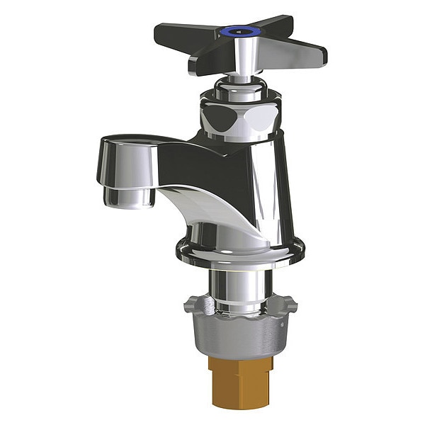 Manual Low Arc Bathroom Faucet, Single Hole Mount, Polished Chrome 1 Hole
