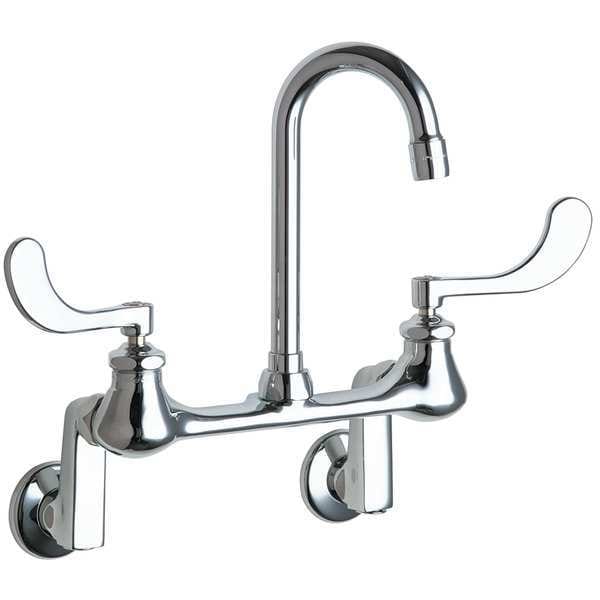 Gooseneck Kitchen/Bathroom Faucet, Manual, 3" to 13" Mount, 2 Hole Commercial