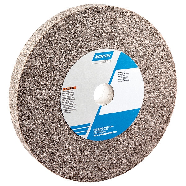 Grinding Wheel, 10 in. Dia, AO, 46 G, Brown