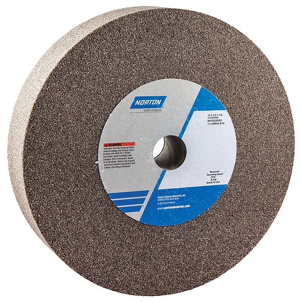 Grinding Wheel, 12 in. Dia, AO, 46 G, Brown