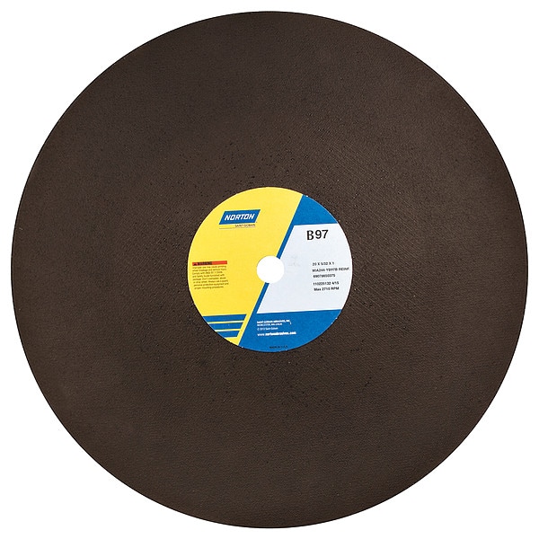 Cut-Off Wheel, 20 in. Dia, AO, 24 G, PK10