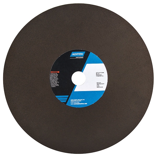 Abrasive Cut-Off Wheel, Type 1, 350 mm Dia, 2.5 mm Thick, 32 mm Arbor Hole Size, Aluminum Oxide