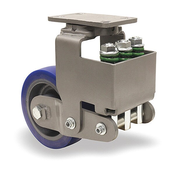 Aerospace Spring Loaded Forge Master Swivel Caster, 10" x 3" Ergo-Glide XT Wheel