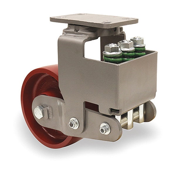 Aerospace Spring Loaded Forge Master Swivel Caster, 10"X3" Metal Wheel