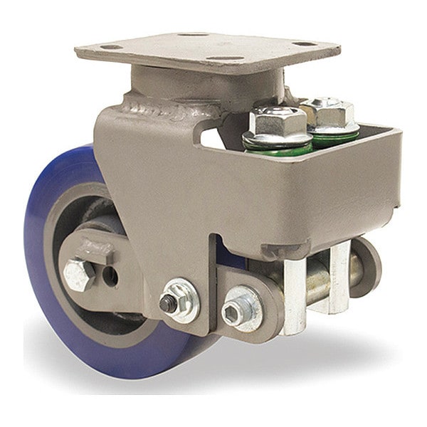 Aerospace Spring Loaded Workhorse Swivel Caster, 6" x 2" Ergo-Glide XT Wheel