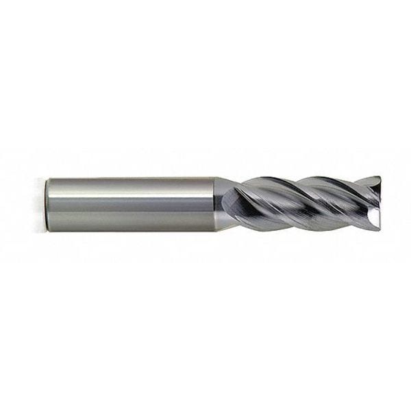 End Mill, Carbide HP, 1/4"x1/2, Number of Flutes: 4