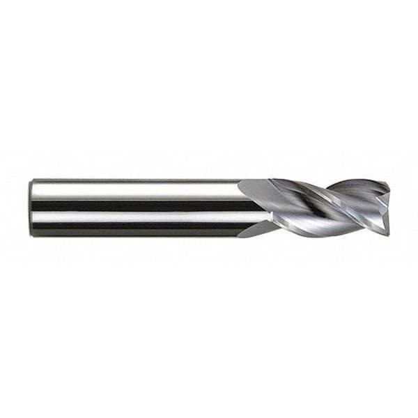 End Mill, Carbide HP, 3/8"x1, Number of Flutes: 3