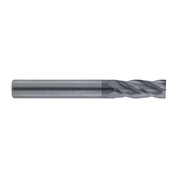 End Mill, Carbide HP, Sq 1/2x1, Number of Flutes: 4