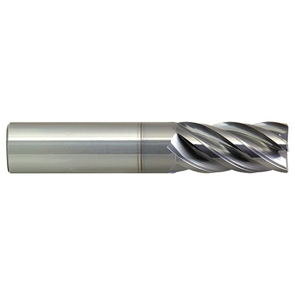 End Mill, Carbide HP, Sq 3/4x3, Number of Flutes: 5
