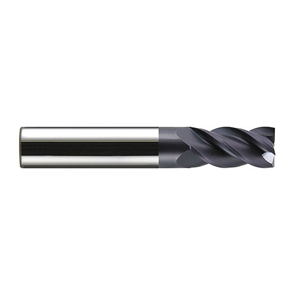 Hgh Prfrmnc End Mill, Crbide, Sqr, 3/16x5/8, Number of Flutes: 4
