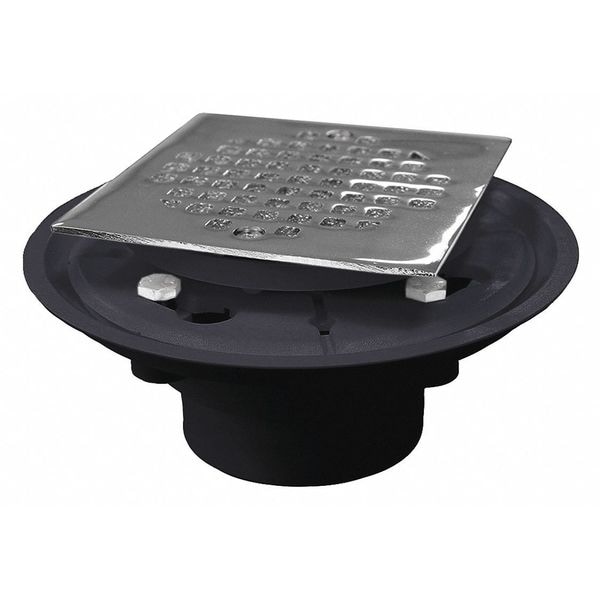 Drain, 4-1/4", Spud, PVC, 2"x3"