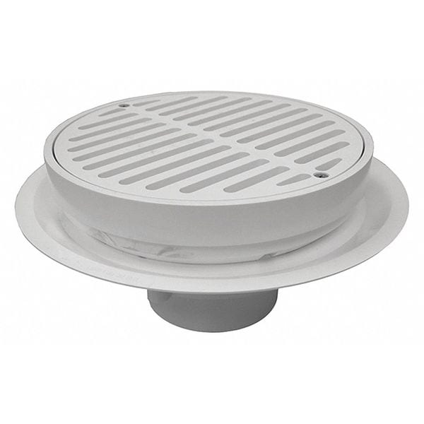 Floor PVC 3" Hd Traf Drain, PVC Full Grate, Sb, PVC, Pipe