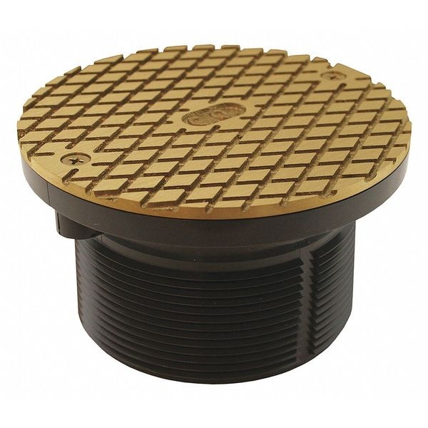 Plastic Spud, 6-1/8", CVR, Plug, PVC, 3-1/2"