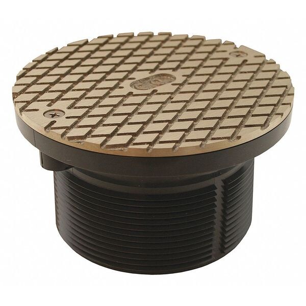 Spud, PVC, 3-1/2", C/O, 6-1/8"NB, CVR, Plug
