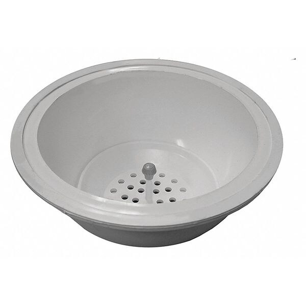 Sink Round Slop Sink, 3" Pipe Dia., PVC
