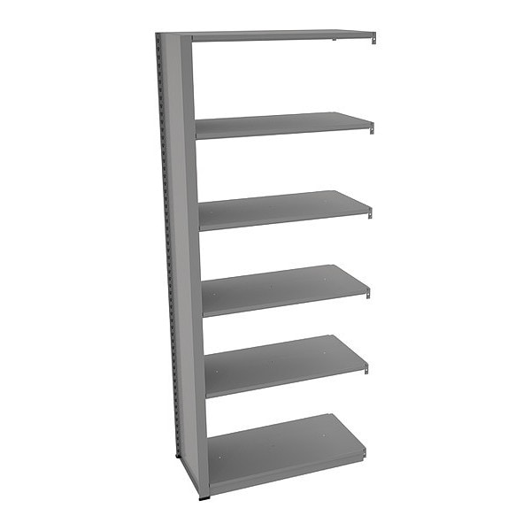 Boltless Shelving Unit, 24"D x 48"W x 76"H, 5 Shelves, Steel, Height: 76"