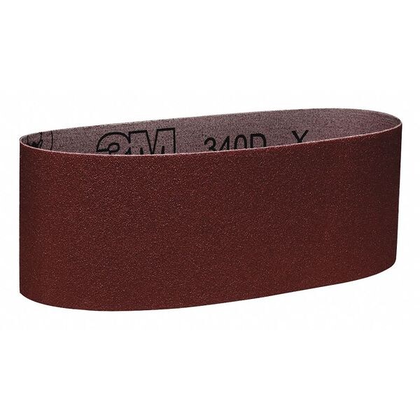 Sanding Belt, 21 in W, 21 in L, Open Coat, Aluminum Oxide, P100 Grit, Brown