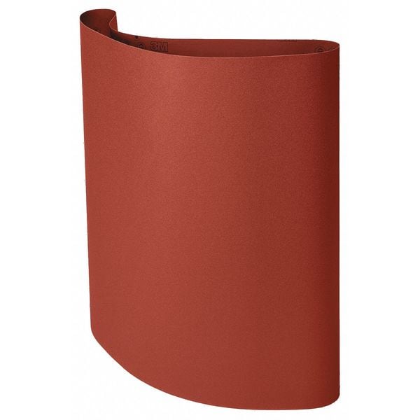 Sanding Belt, 36 in W, 75 in L, Open Coat, Aluminum Oxide, P180 Grit, Maroon