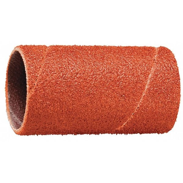Sanding Belt, 3/4" W, 1-1/2" L, Closed Coat, Ceramic, 80 Grit, Orange