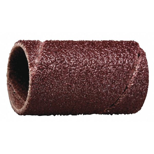 Sanding Belt, 3/4" W, 1" L, Closed Coat, Aluminum Oxide, 50 Grit, Brown
