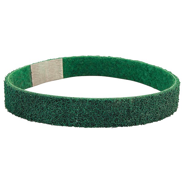 Surface-Conditioning Belt, 1 in W, 18 in L, Non-Woven, Aluminum Oxide, Not Applicable Grit, Fine