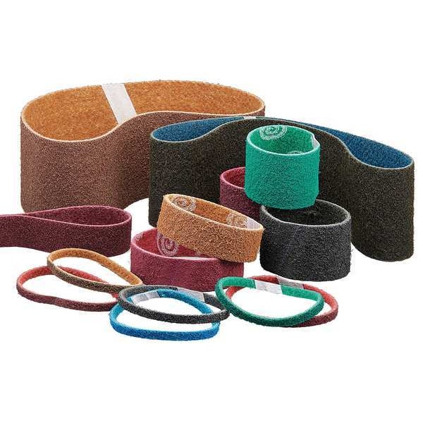 Surface-Conditioning Belt, 3 in W, 80 in L, Non-Woven, Aluminum Oxide, Not Applicable Grit, Medium