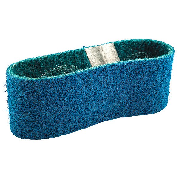 Surface-Conditioning Belt, 3 in W, 18 in L, Non-Woven, Aluminum Oxide, Not Applicable Grit, Blue