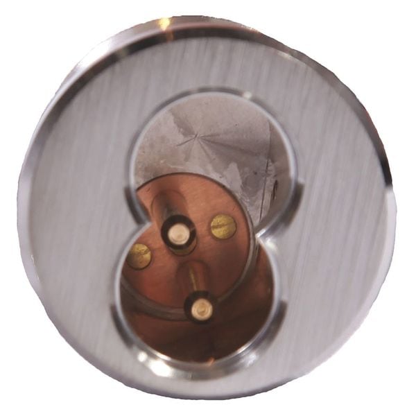 SFIC Cylinder Housing with Adams Rite Cam, Satin Chrome, 6 Pins to 7 Pins
