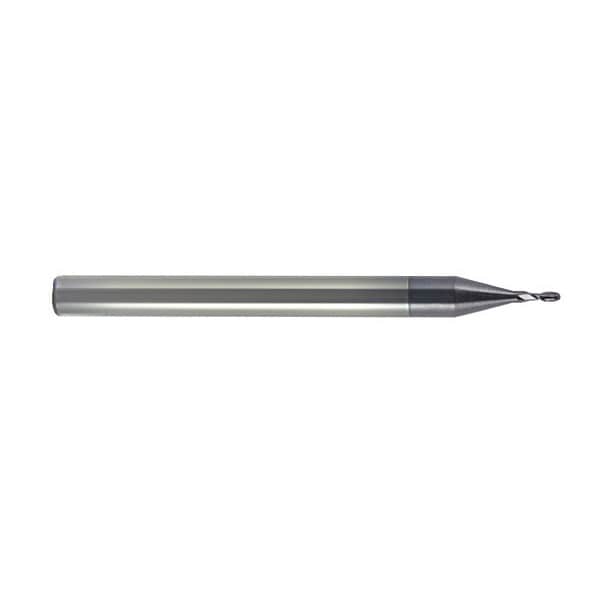 Carbide GP End Mill Ball 1/32X1/16, Number of Flutes: 2