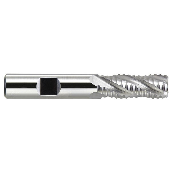 Coarse-Rougher End Mill, Sq., 3/4x1-5/8", Overall Length: 3-7/8"