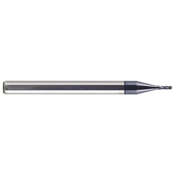 Carbide GP End Mill Ball 3/64X3/32, Number of Flutes: 4
