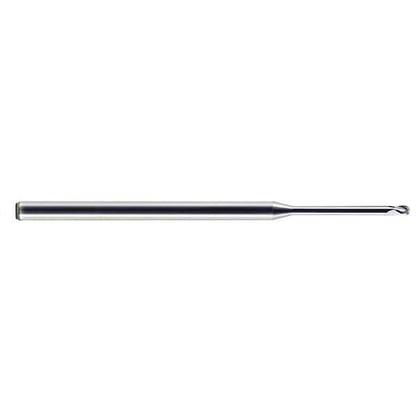 Carbide Micro End Mill, Ball, 0.04x0.06", Length of Cut: 0.060"
