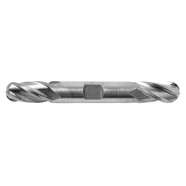 Hss General Purpose End Mill, Ball, 1/2x1", Number of Flutes: 4